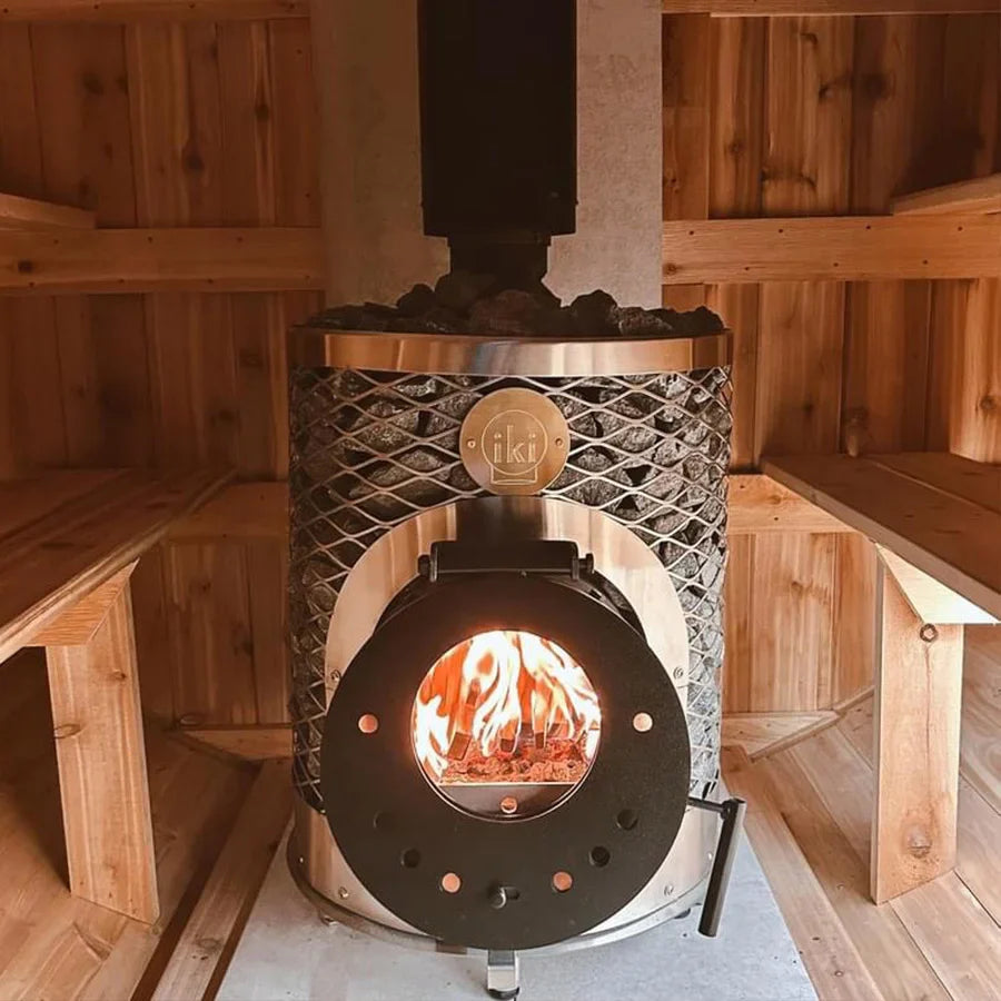 8 Person Cedar Barrel Sauna | 7′ x 6′ image 2