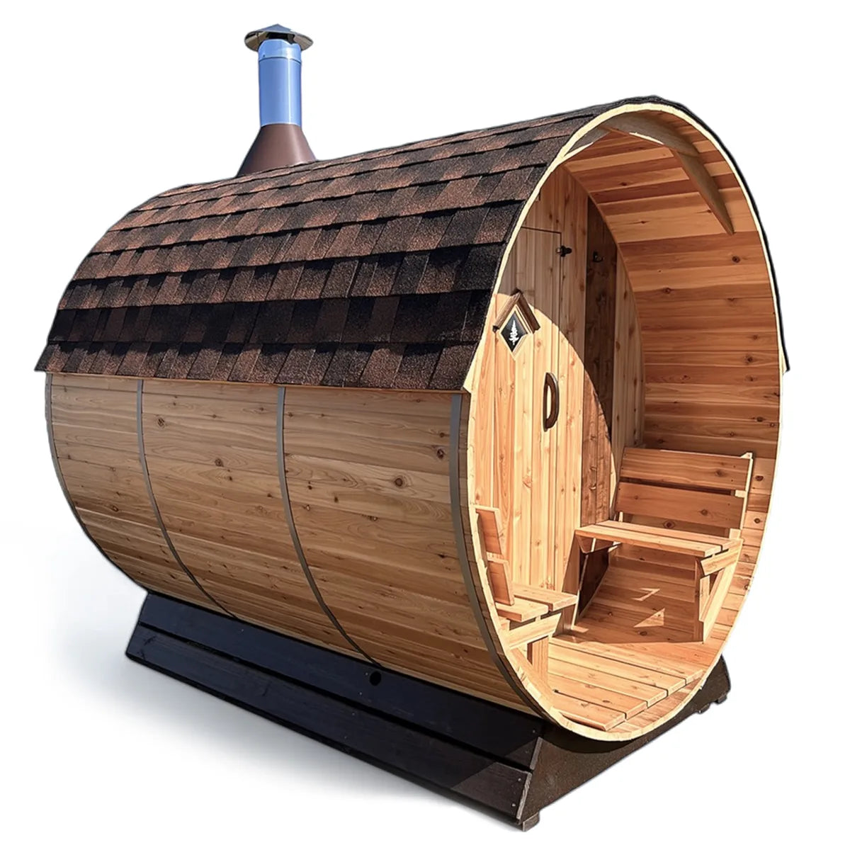 8 Person Cedar Barrel Sauna | 7′ x 6′ image 12