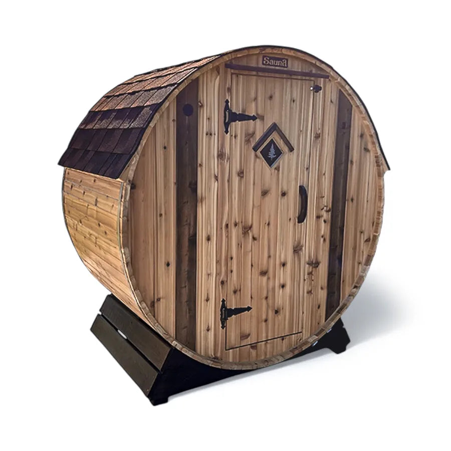 Setri 2 Person Cedar Barrel Sauna 6′ x 4′