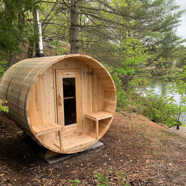 Canadian Timber Serenity Barrel Sauna - Wood Burning