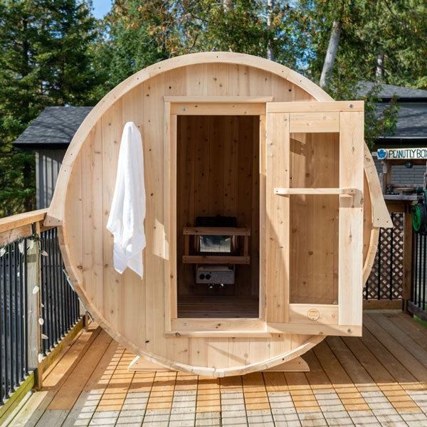 Canadian Timber Harmony Barrel Sauna - Wood Burning