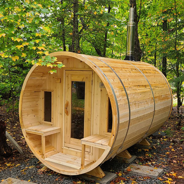 Canadian Timber Tranquility Barrel Sauna - Electric