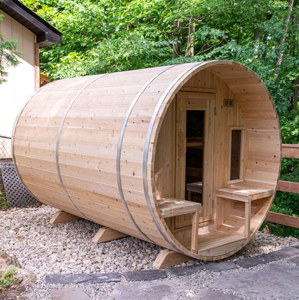 Canadian Timber Tranquility Barrel Sauna - Wood Burning