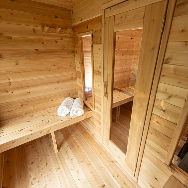 Canadian Timber Georgian Cabin Sauna with Changeroom - Electric