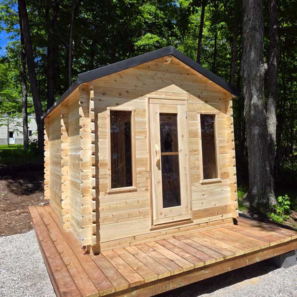 Canadian Timber Georgian Cabin Sauna with Changeroom - Electric