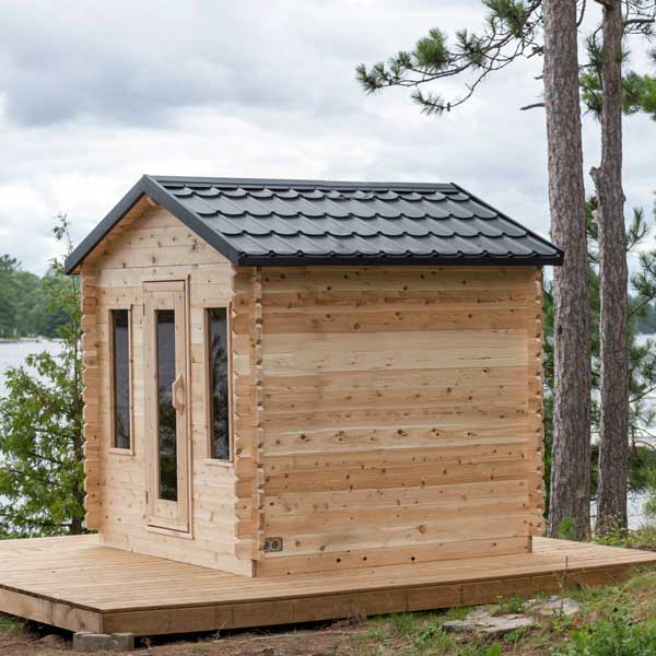 Canadian Timber Georgian Cabin Sauna - Electric
