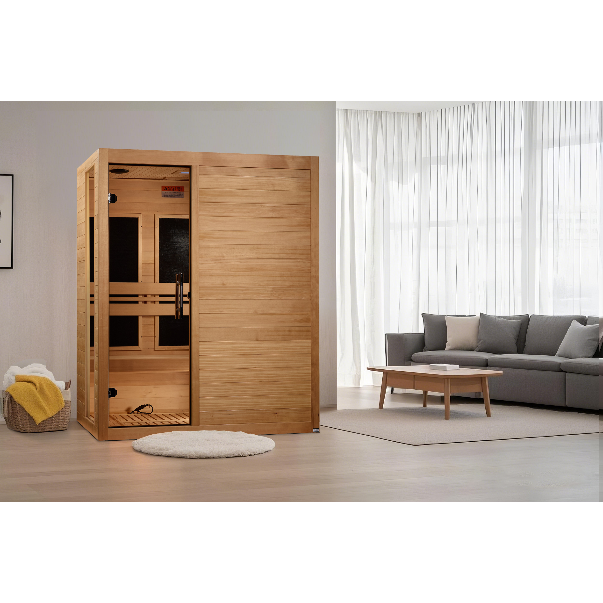 Dynamic "Toscana" 3 Person Ultra Low EMF FAR IR Sauna (DYN-6315-05 Elite)