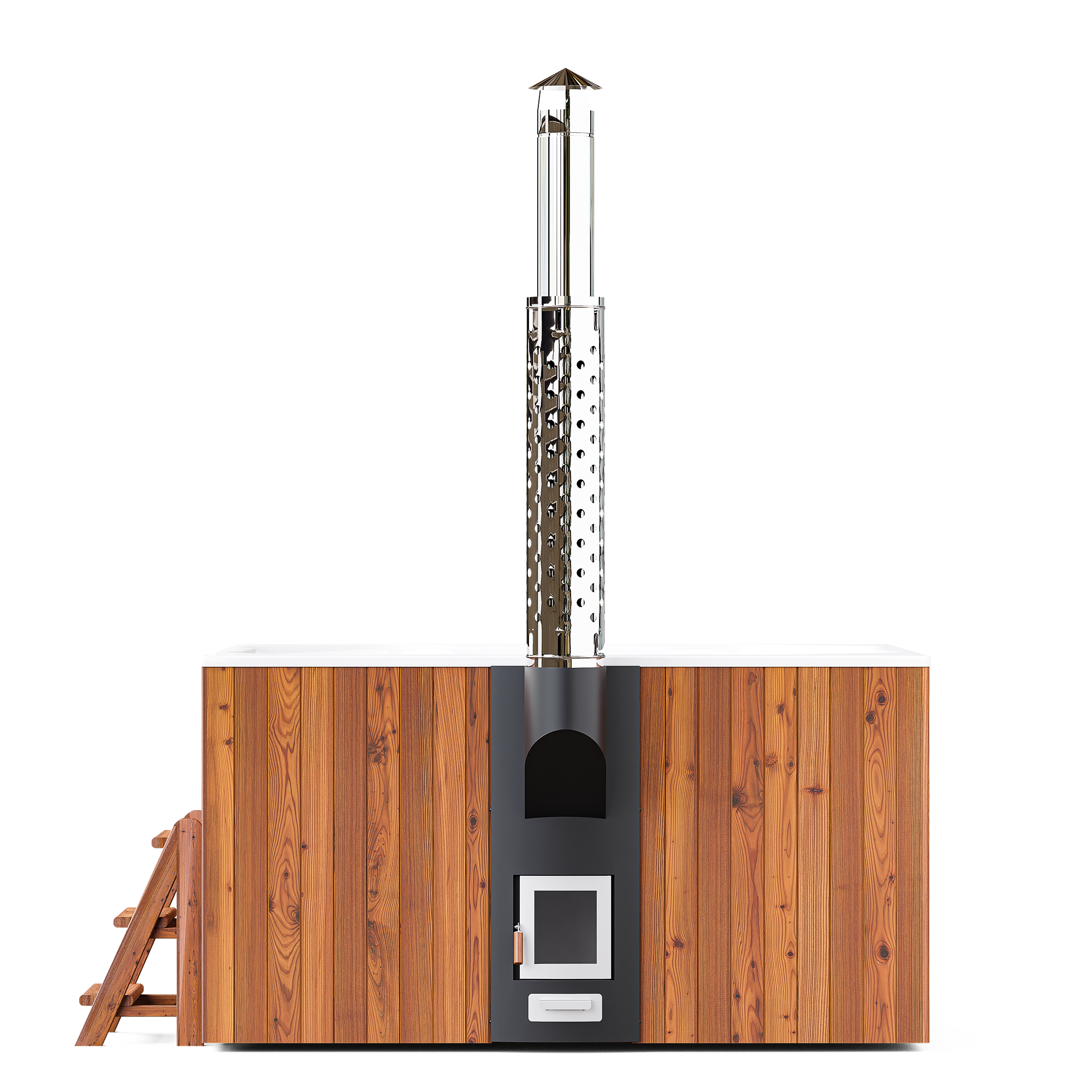 Polar Spa Elite Quattro 200 Wood Fired 35kW Stove 6-8 Person Hot Tub