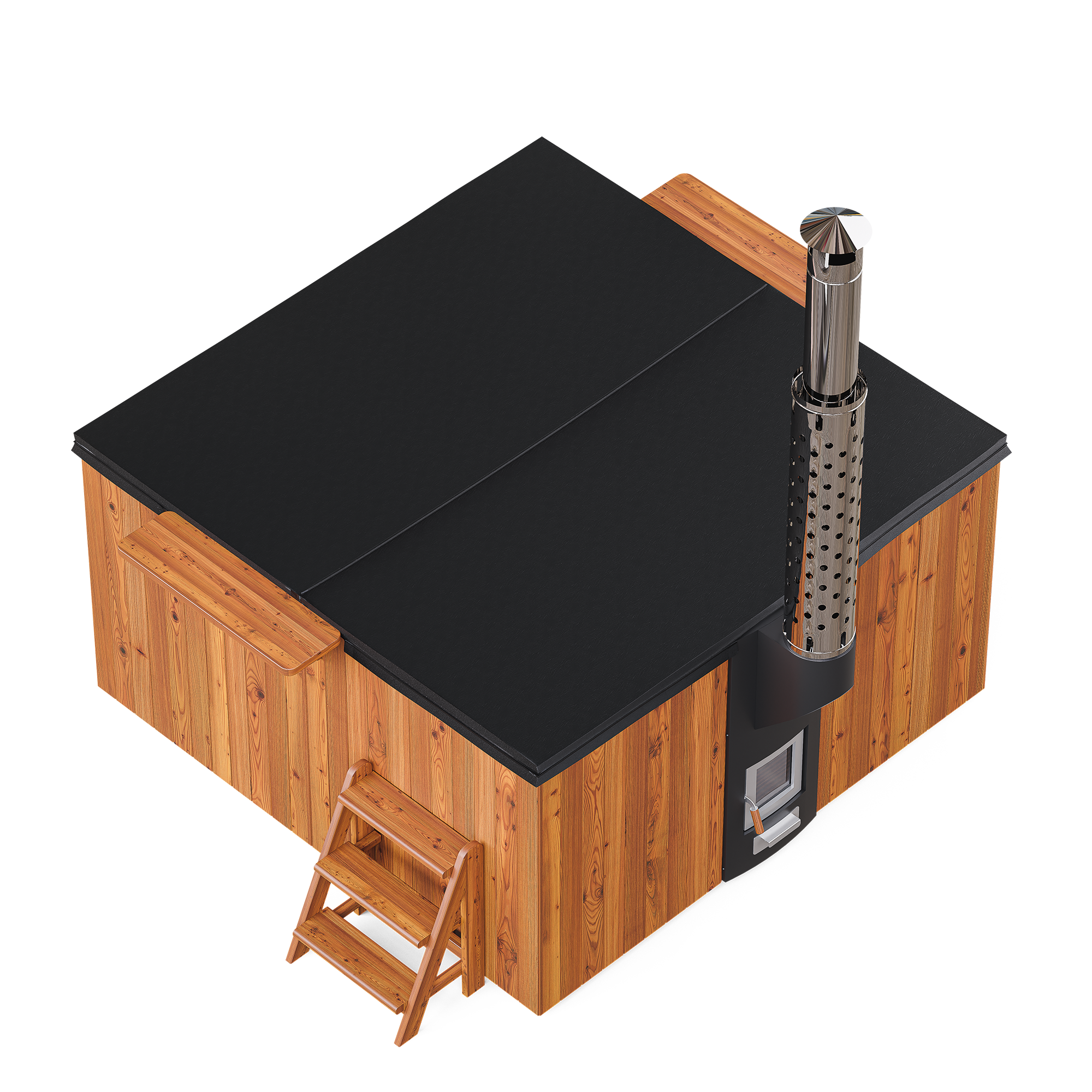 Polar Spa Elite Quattro 200 Wood Fired 35kW Stove 6-8 Person Hot Tub