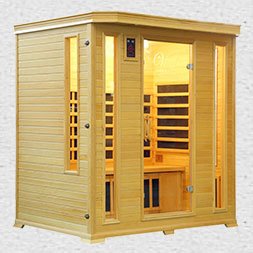 Vital Health 4 Person Full Spectrum Hemlock Sauna
