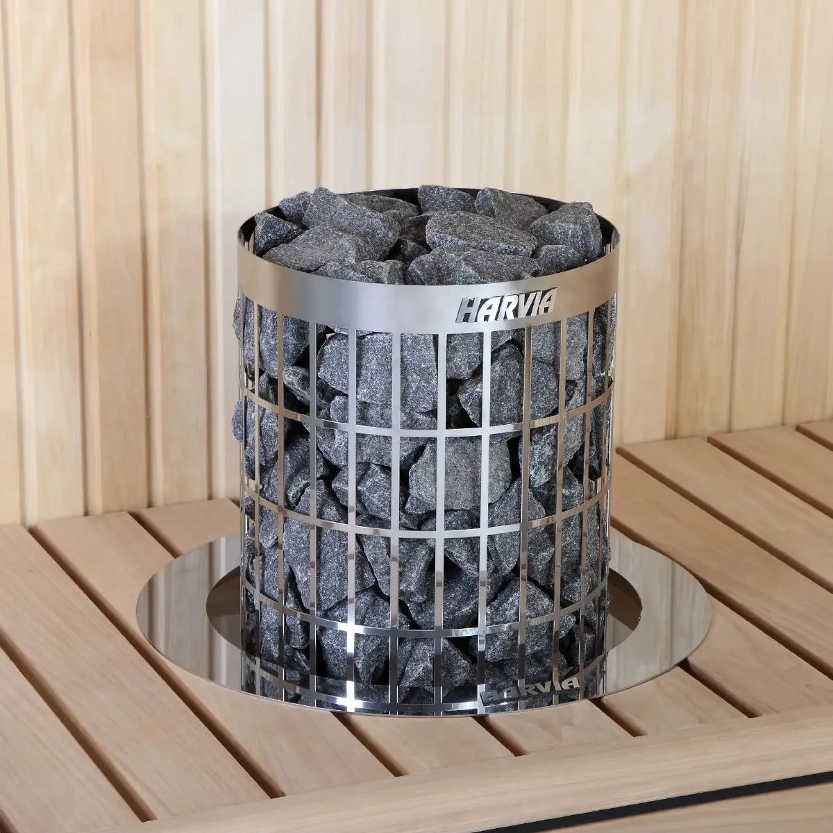 Harvia Cilindro PC90 9KW Sauna Heater with built in controls - Finnish Sauna Builders