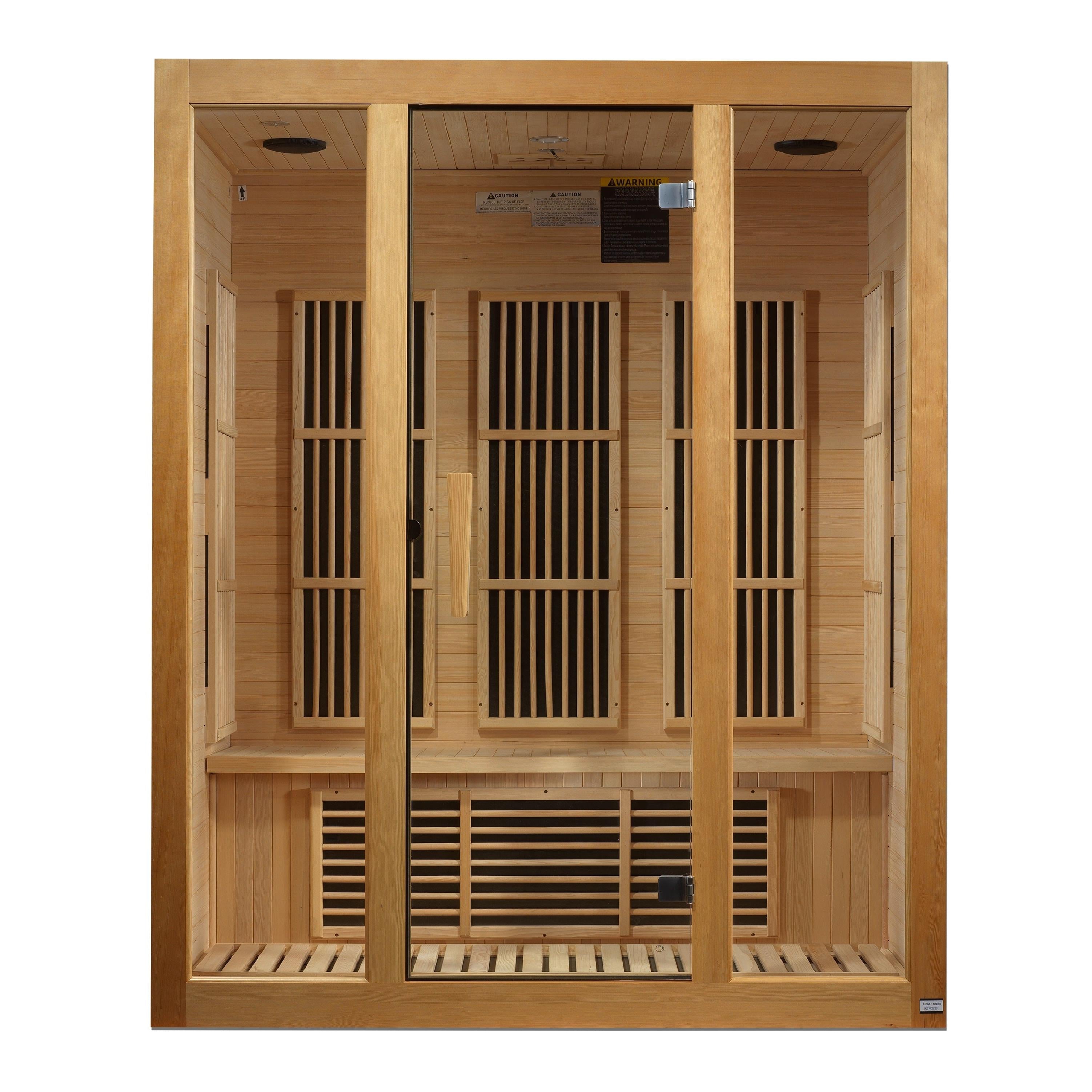 Maxxus "Bellevue" 3 Person Near Zero EMF FAR IR Sauna (MX-J306-01-ZF)