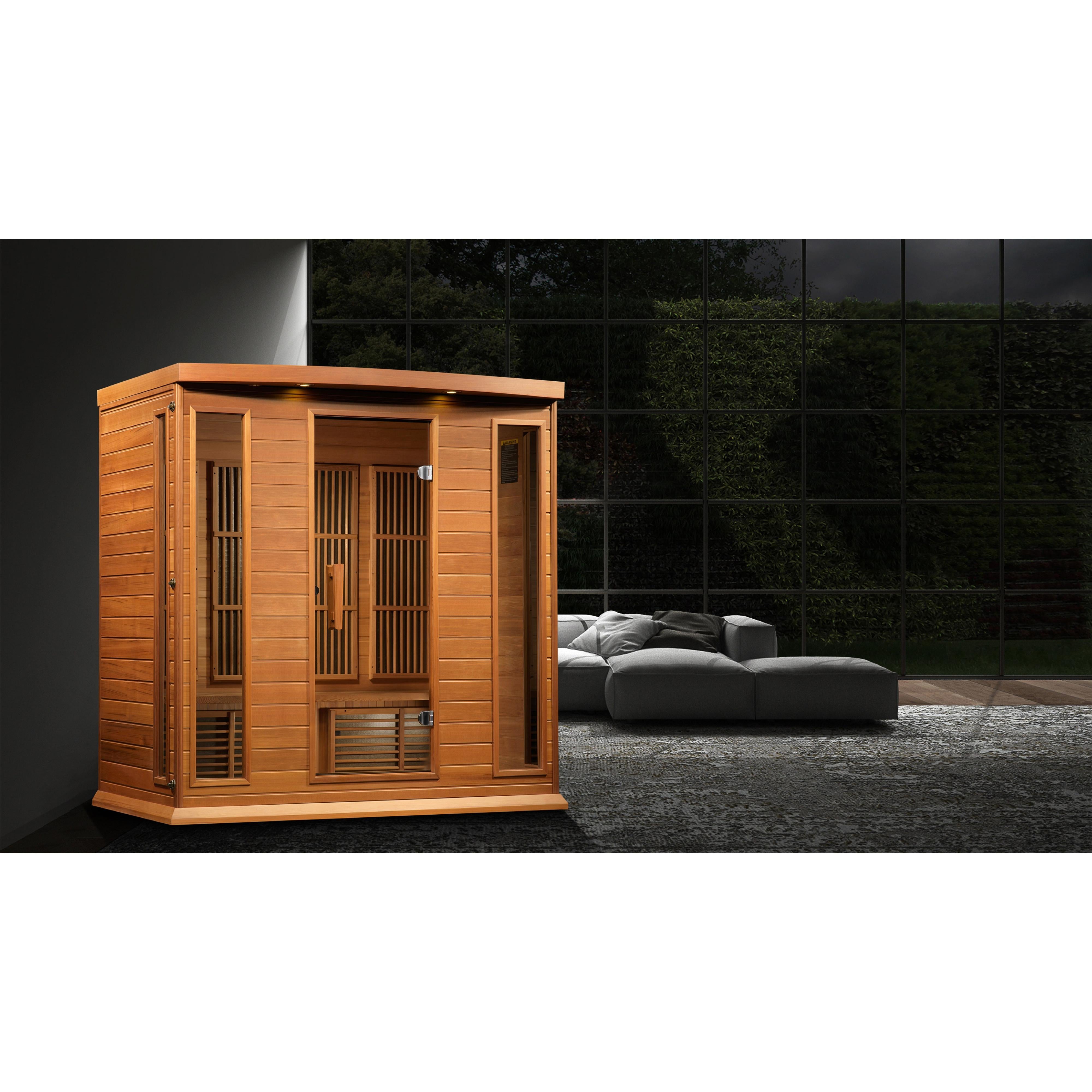 Maxxus "Chaumont" 4 Person Near Zero EMF FAR IR Sauna (MX-K406-01-ZF CED / MX-M406-01-ZF CED)