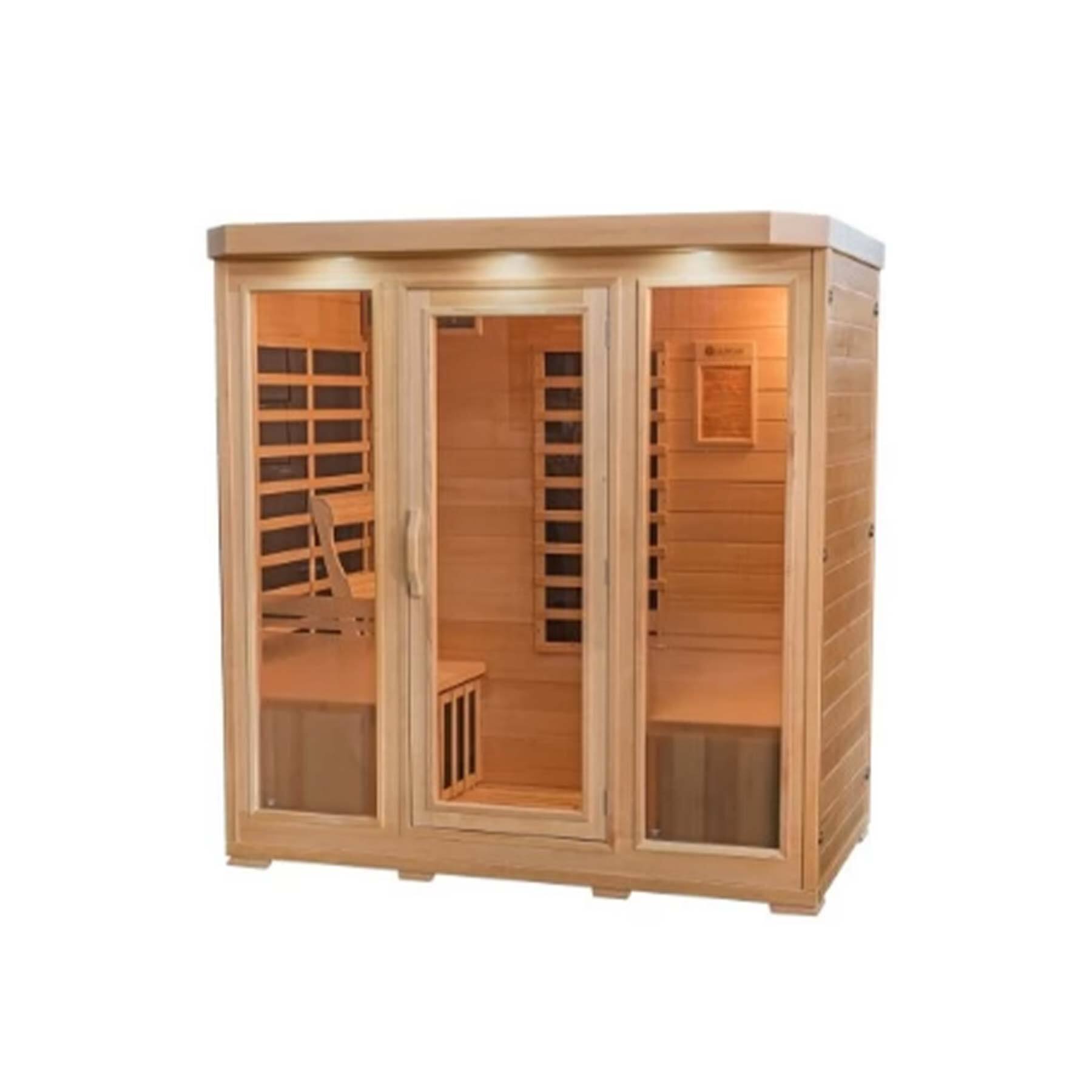 Sonoma 4-Person Hemlock Infrared Sauna with 9 Carbon Heaters