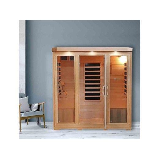 Sonoma 4-Person Hemlock Infrared Sauna with 9 Carbon Heaters