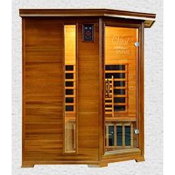 Vital Health 4 Person Far Infrared Red Cedar Corner Sauna