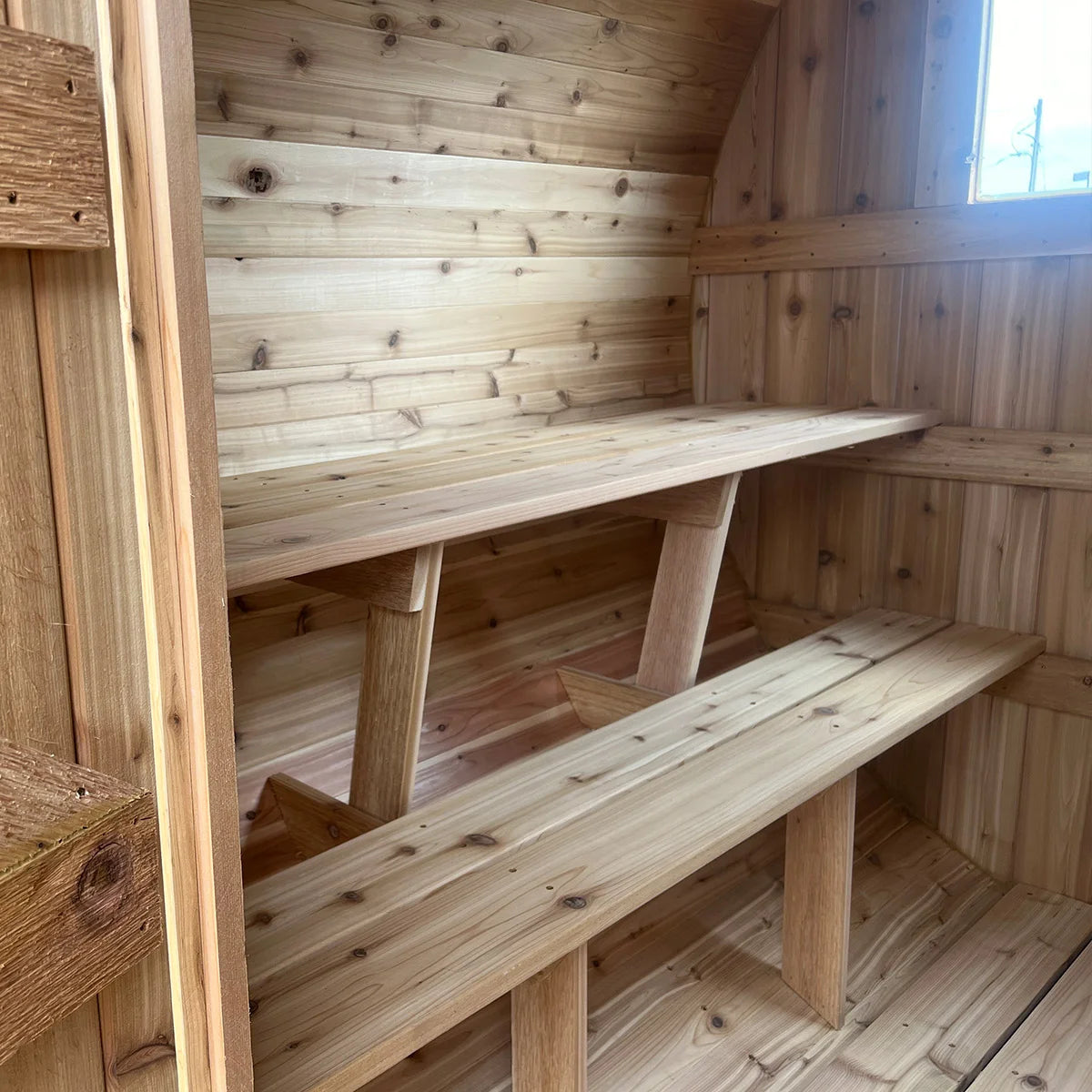 Setri 10 Person Cedar Barrel Sauna | 7′ x 8'