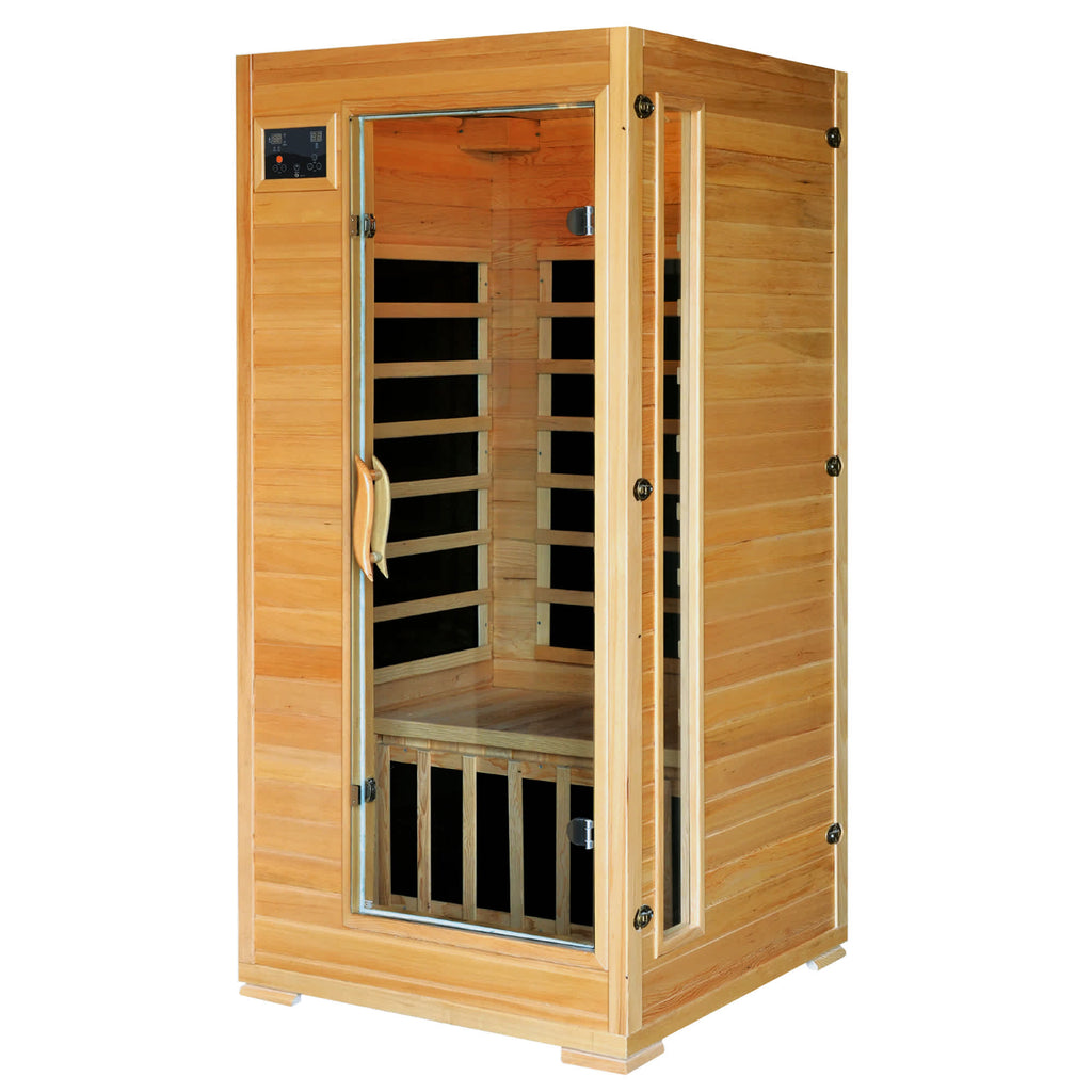 Buena Vista 1-2 Person Hemlock Infrared Sauna w/ 4 Carbon Heaters