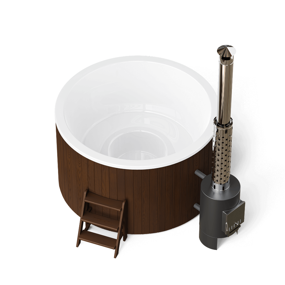 Polar Spa Comfort 195 Wood Fired Hot Tub with 40kW Stove (4-6 Person)