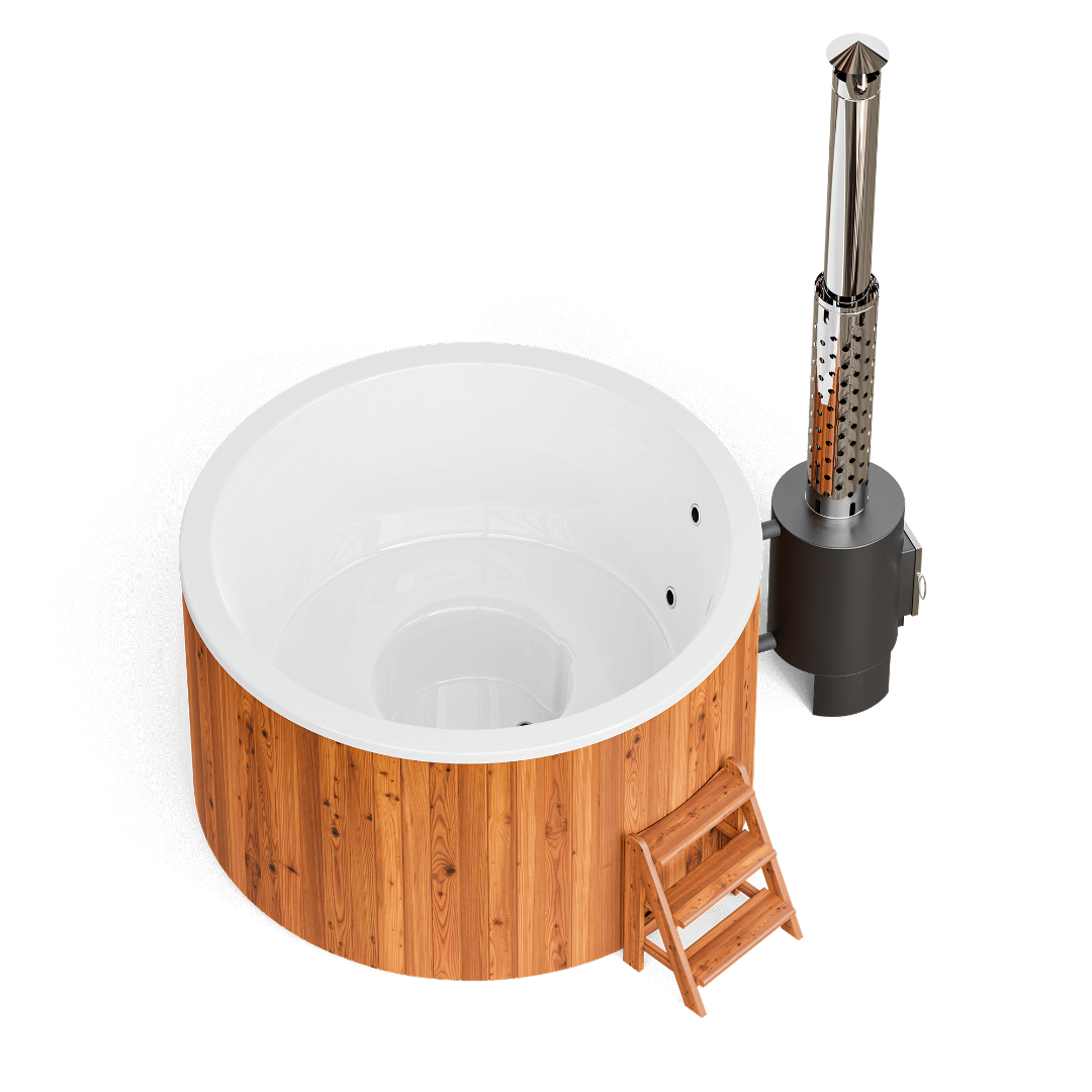 Polar Spa Comfort 195 Wood Fired Hot Tub with 40kW Stove (4-6 Person)