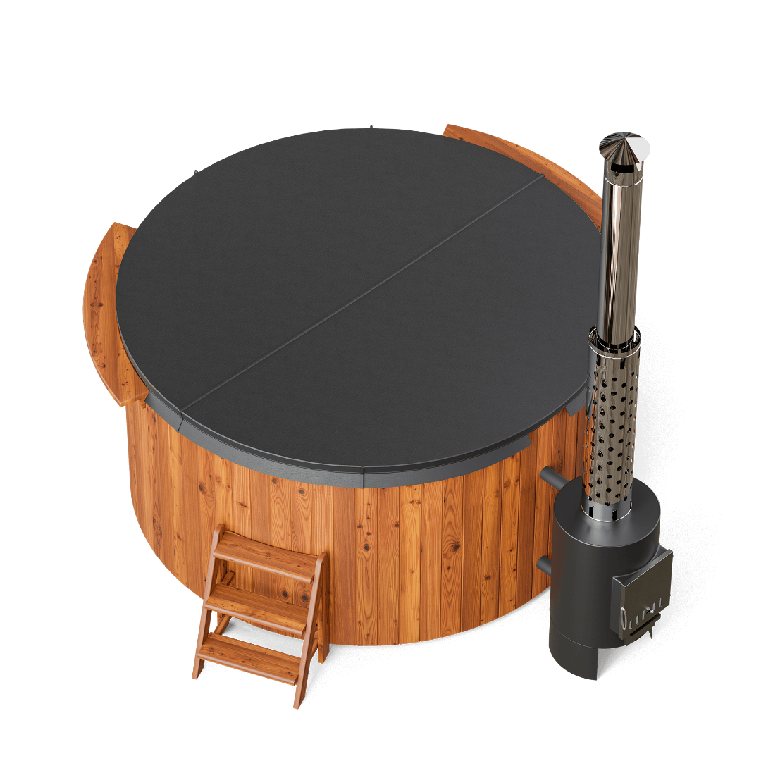 Polar Spa Comfort Family 220 Wood Fired Hot Tub with 40kW Stove (6-8 Person)