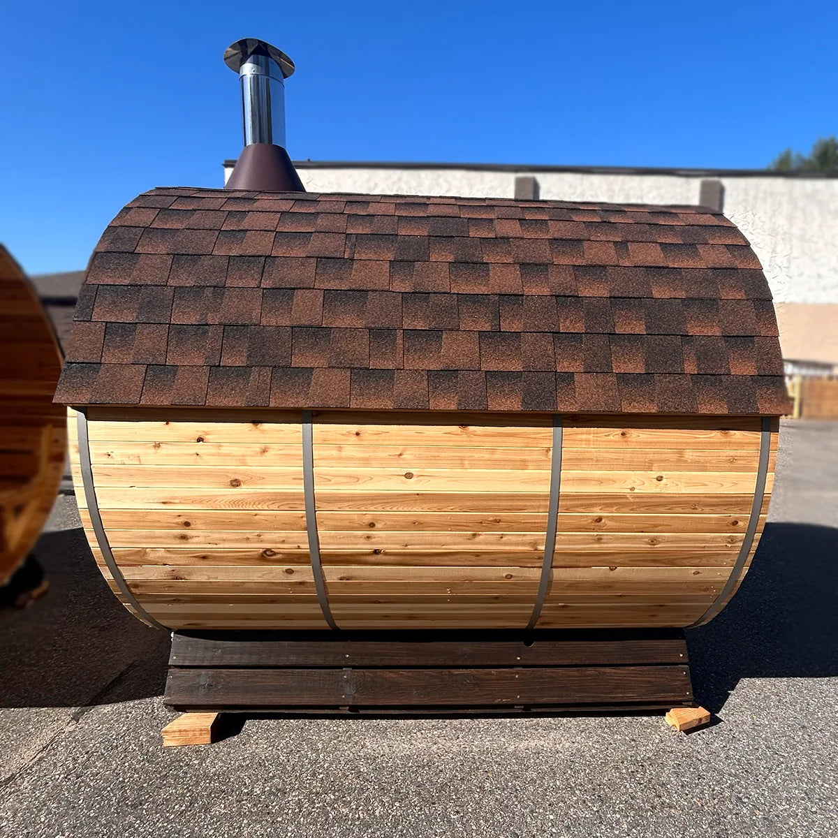 8 Person Cedar Barrel Sauna | 7′ x 6′ image 11