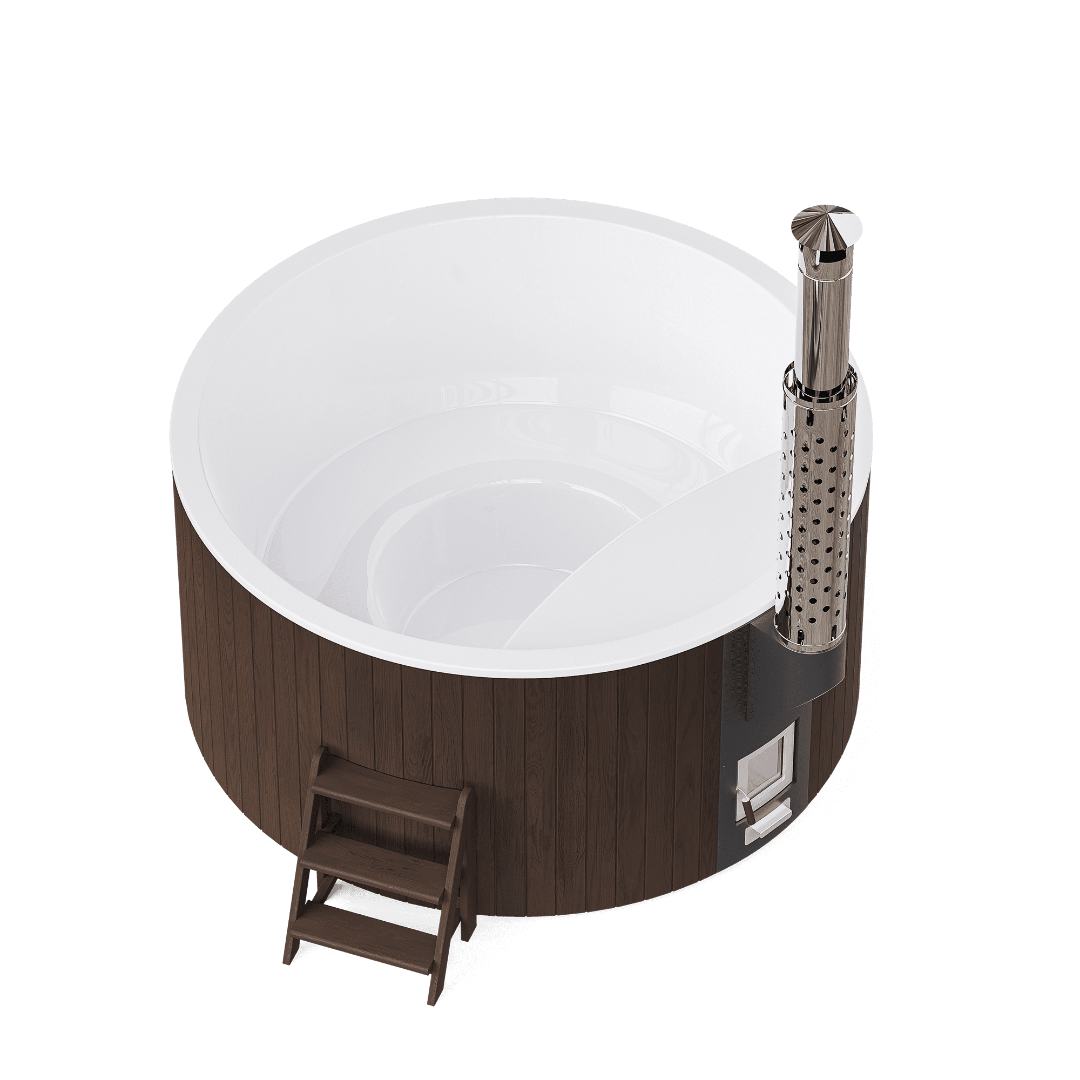 Polar Spa Elite 220 Wood Fired Hot Tub with 35kW Stove (6-8 Person)