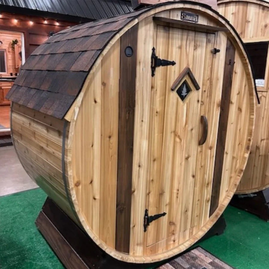 Setri 2 Person Cedar Barrel Sauna 6′ x 4′
