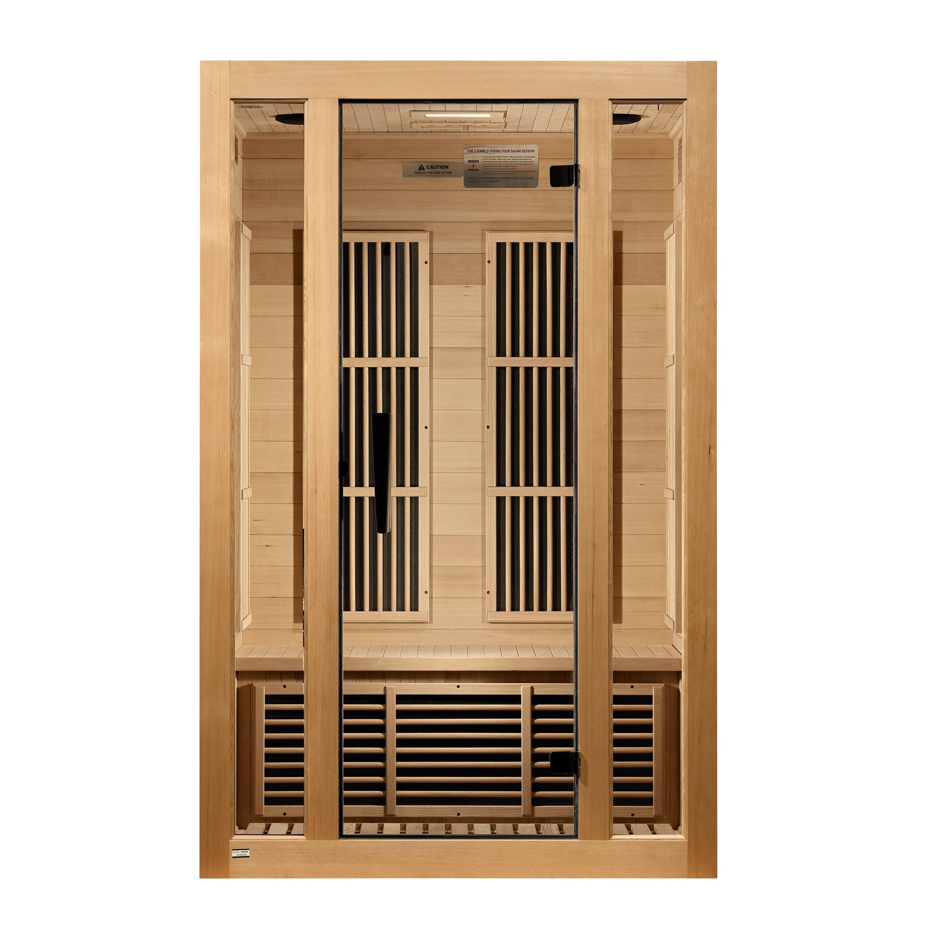 Maxxus "Seattle" 2 Person Low EMF FAR IR Sauna (MX-J206-01)
