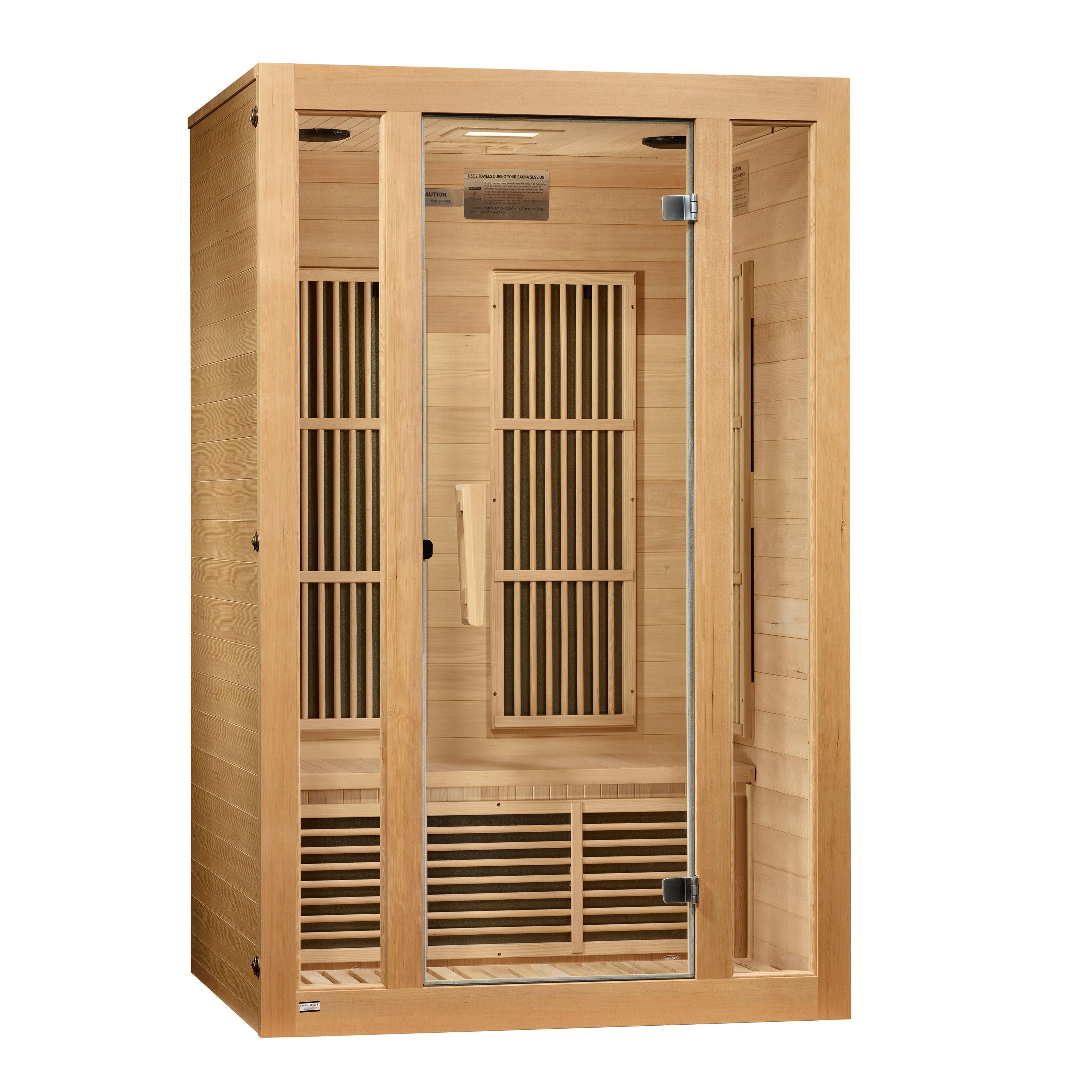 Maxxus "Seattle" 2 Person Low EMF FAR IR Sauna (MX-J206-01)