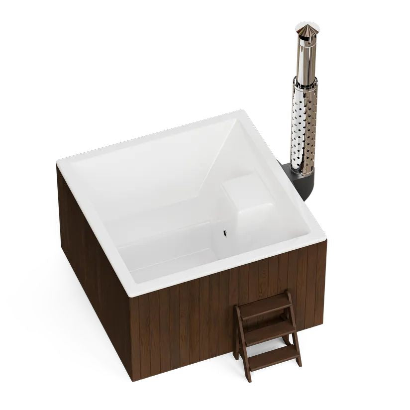 Polar Spa Elite Quattro 180 Wood Fired Hot Tub with 35kW Stove (2-4 Person)