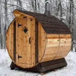 Setri 10 Person Cedar Barrel Sauna | 7′ x 8'