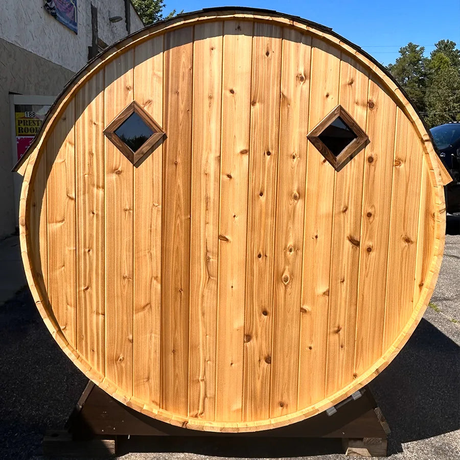 Setri 2 Person Cedar Barrel Sauna 6′ x 4′