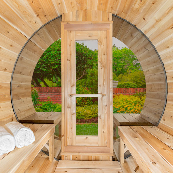 Canadian Timber Serenity MP Barrel Sauna - Wood Burning