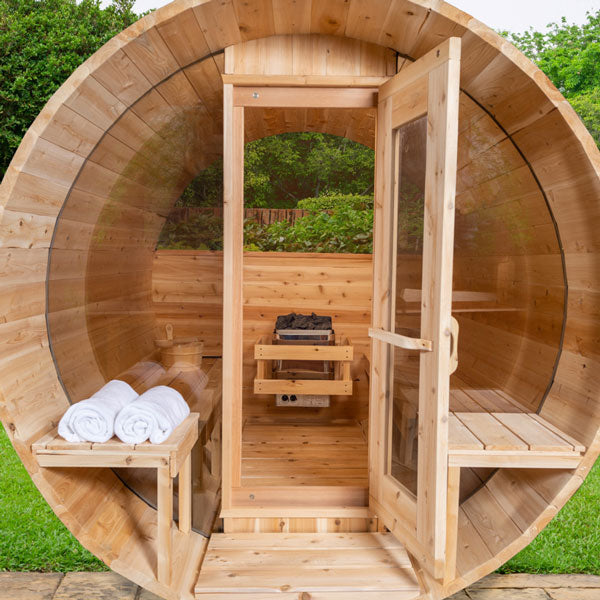 Canadian Timber Tranquility MP Barrel Sauna - Wood Burning