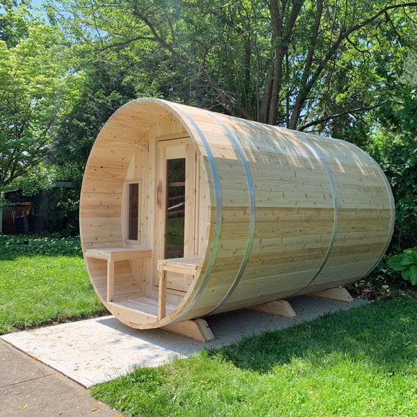 Canadian Timber Tranquility Barrel Sauna - Wood Burning