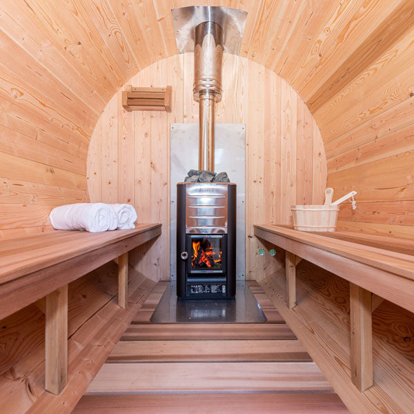 Canadian Timber Tranquility Barrel Sauna - Wood Burning