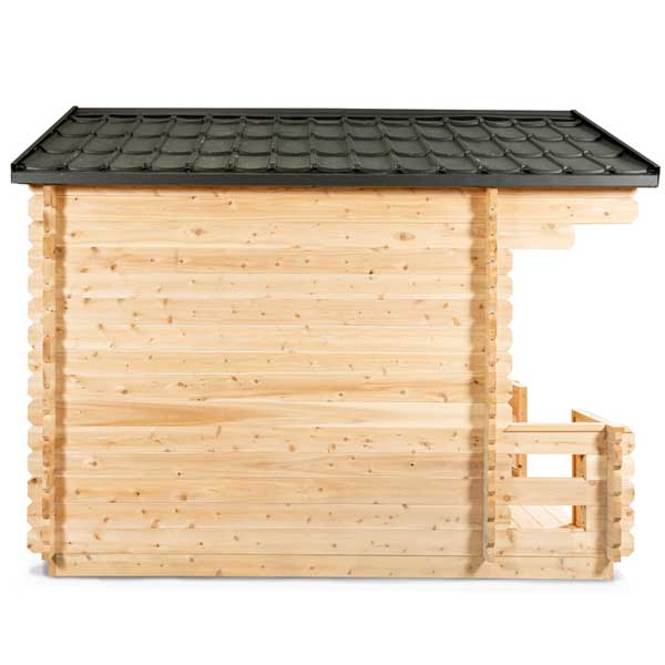 Canadian Timber Georgian Cabin Sauna with Porch - Wood Burning