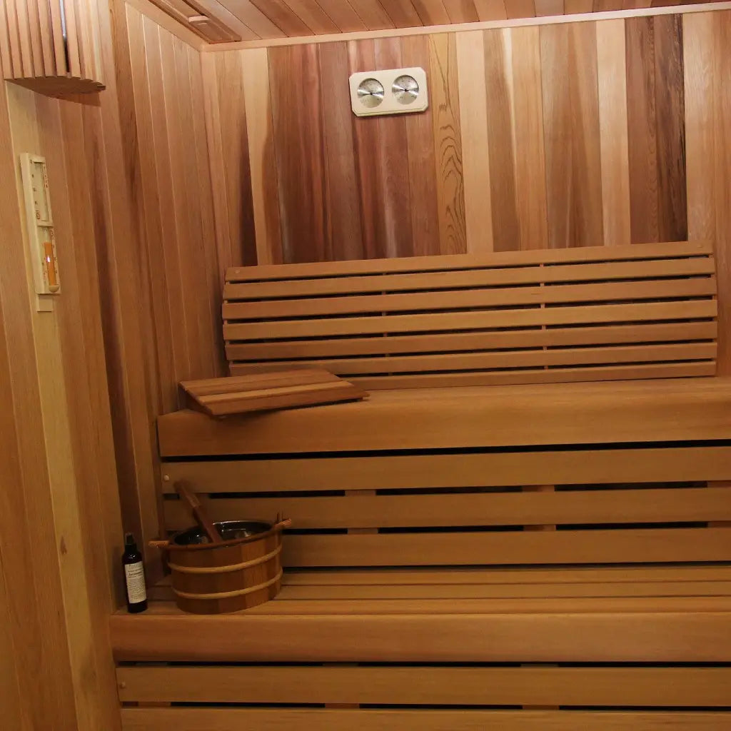 Custom Indoor Sauna Room - 4' x 7' x 8' - Finnish Sauna Builders