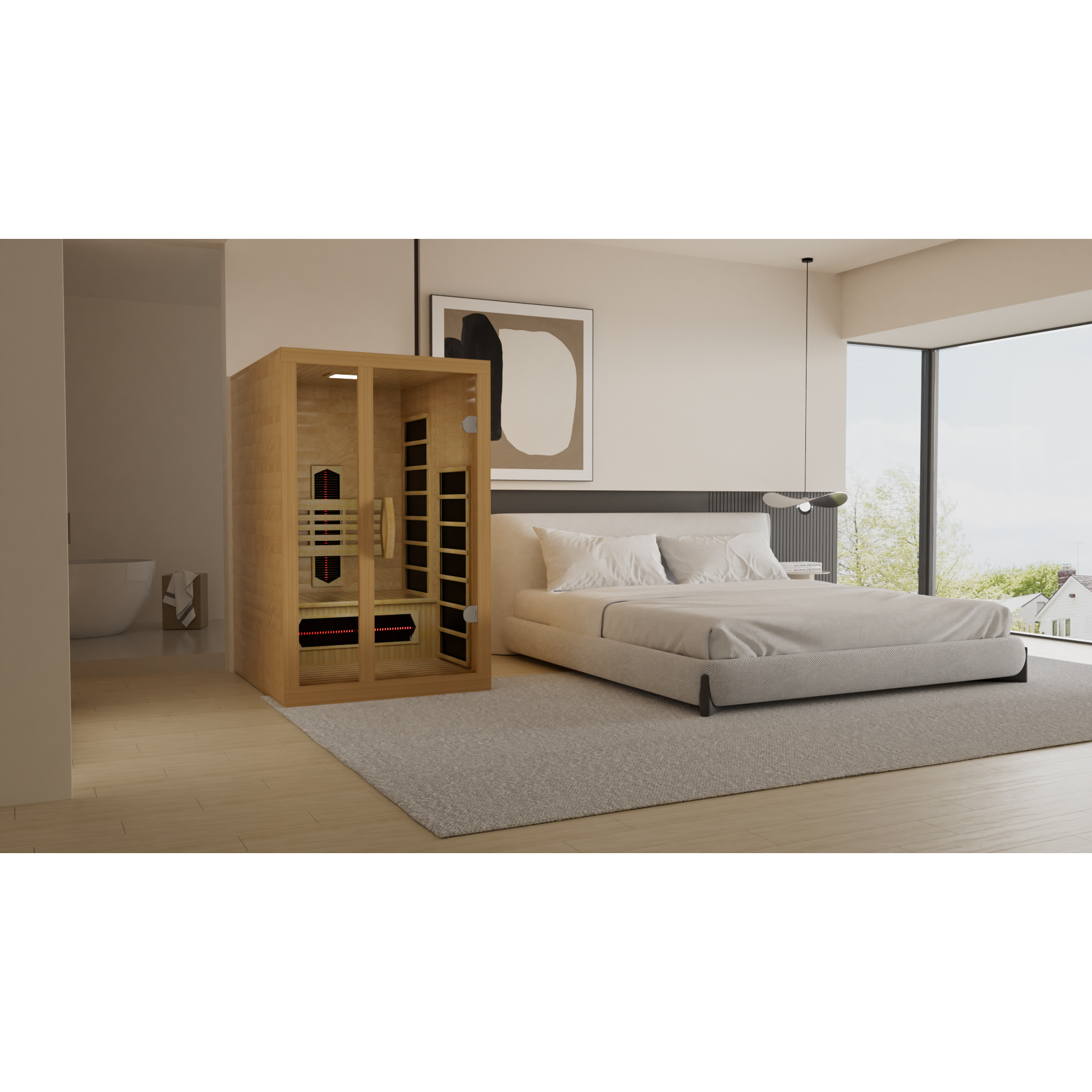 Dynamic Gracia 1-2-Person Full Spectrum Near Zero EMF FAR IR Sauna (DYN-6119-03 FS)