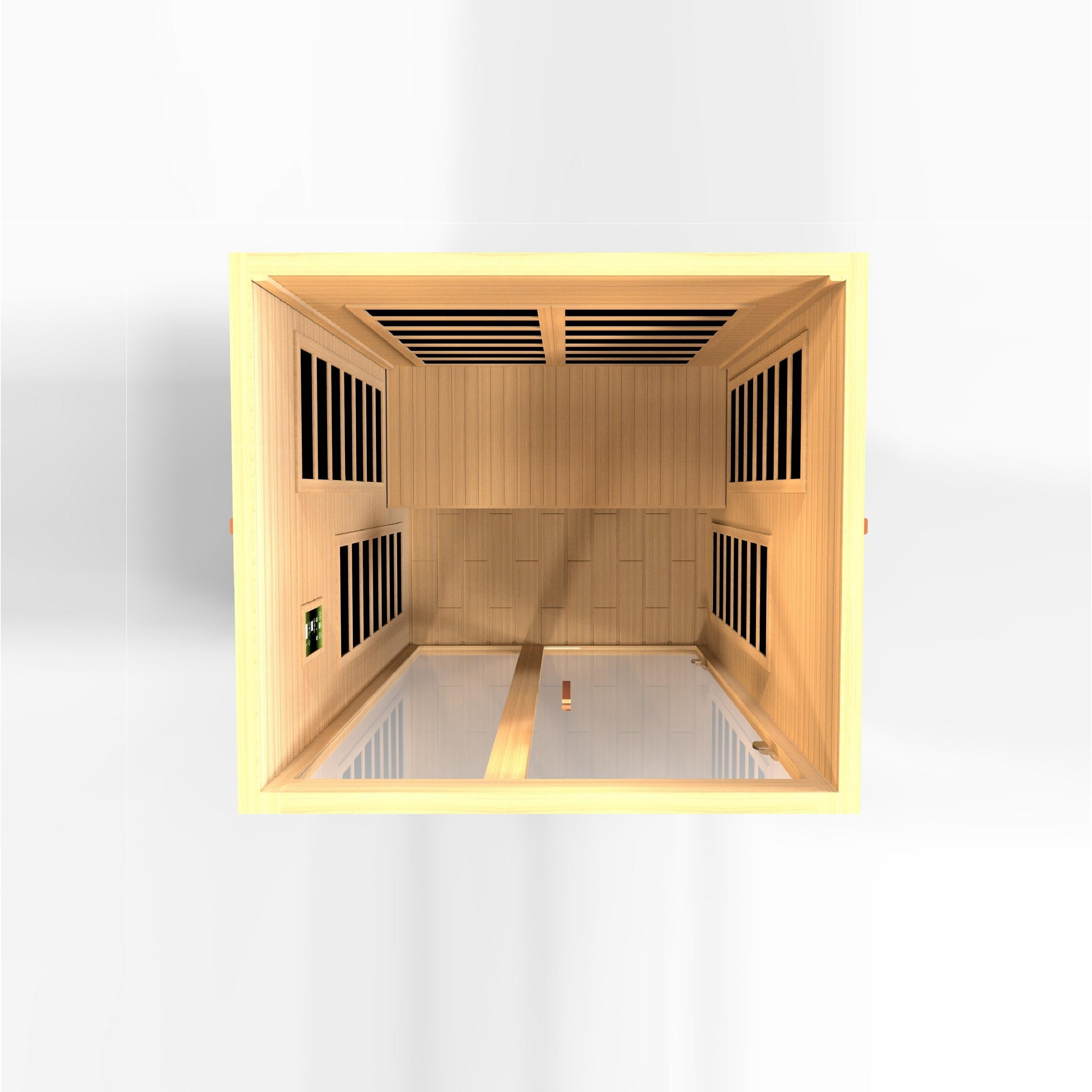 Dynamic "Santiago" 2 Person Ultra Low EMF FAR IR Sauna (DYN-6209-02 Elite)