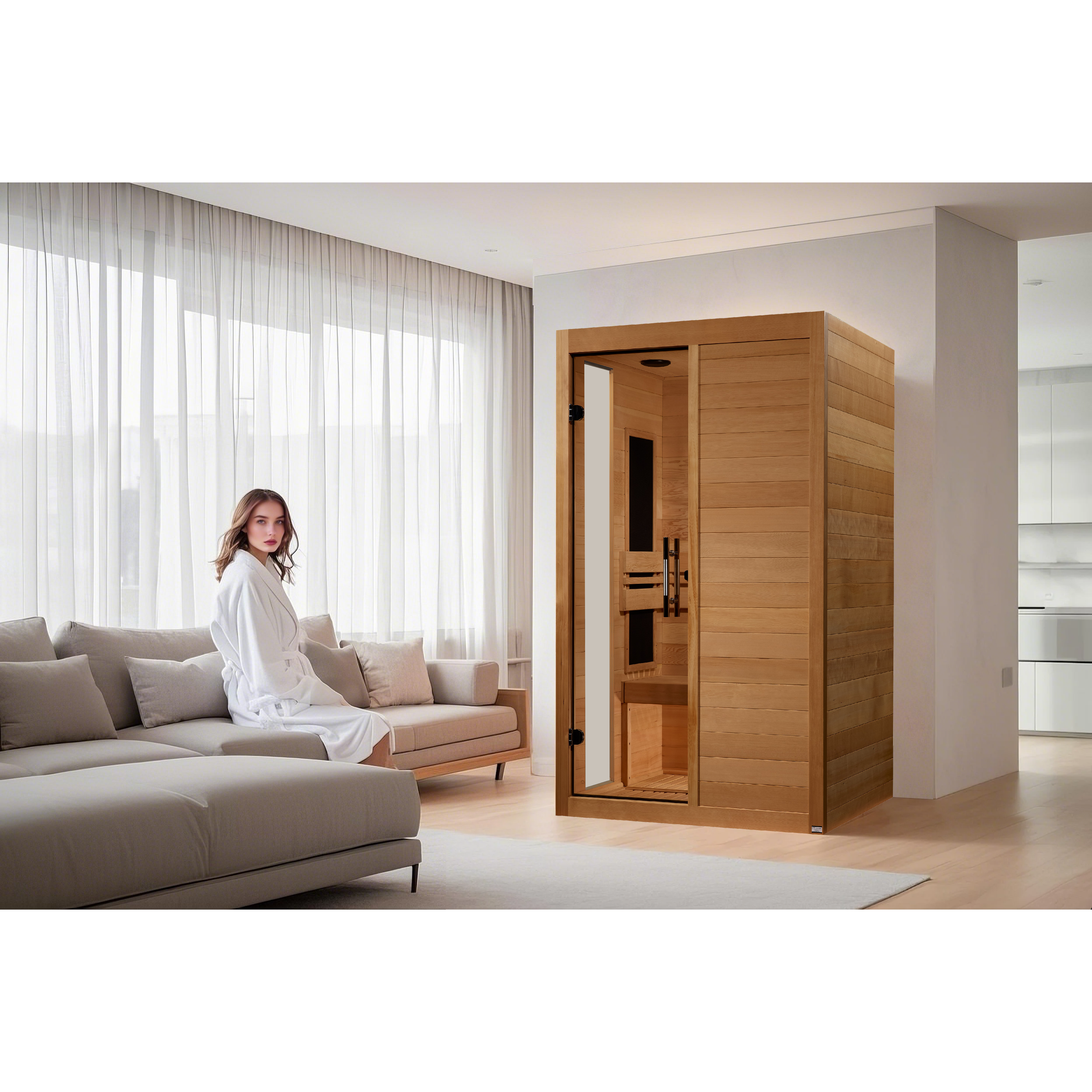 Dynamic "Lucca" 2 Person Ultra Low EMF FAR IR Sauna (DYN-6215-05 Elite)