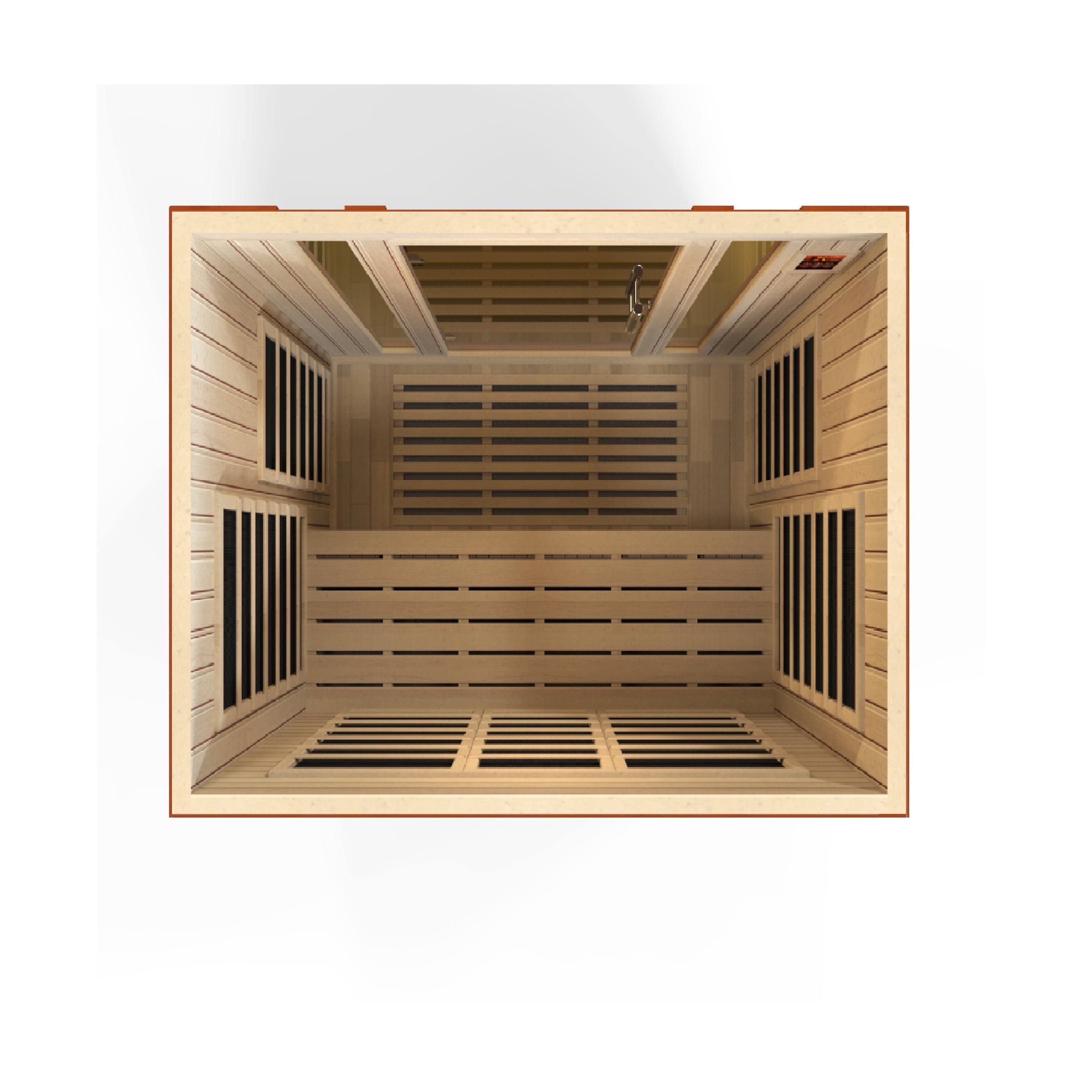 Dynamic "Bellagio" 3 Person Low EMF FAR IR Sauna (DYN-6306-01 / DYN-6306-02)