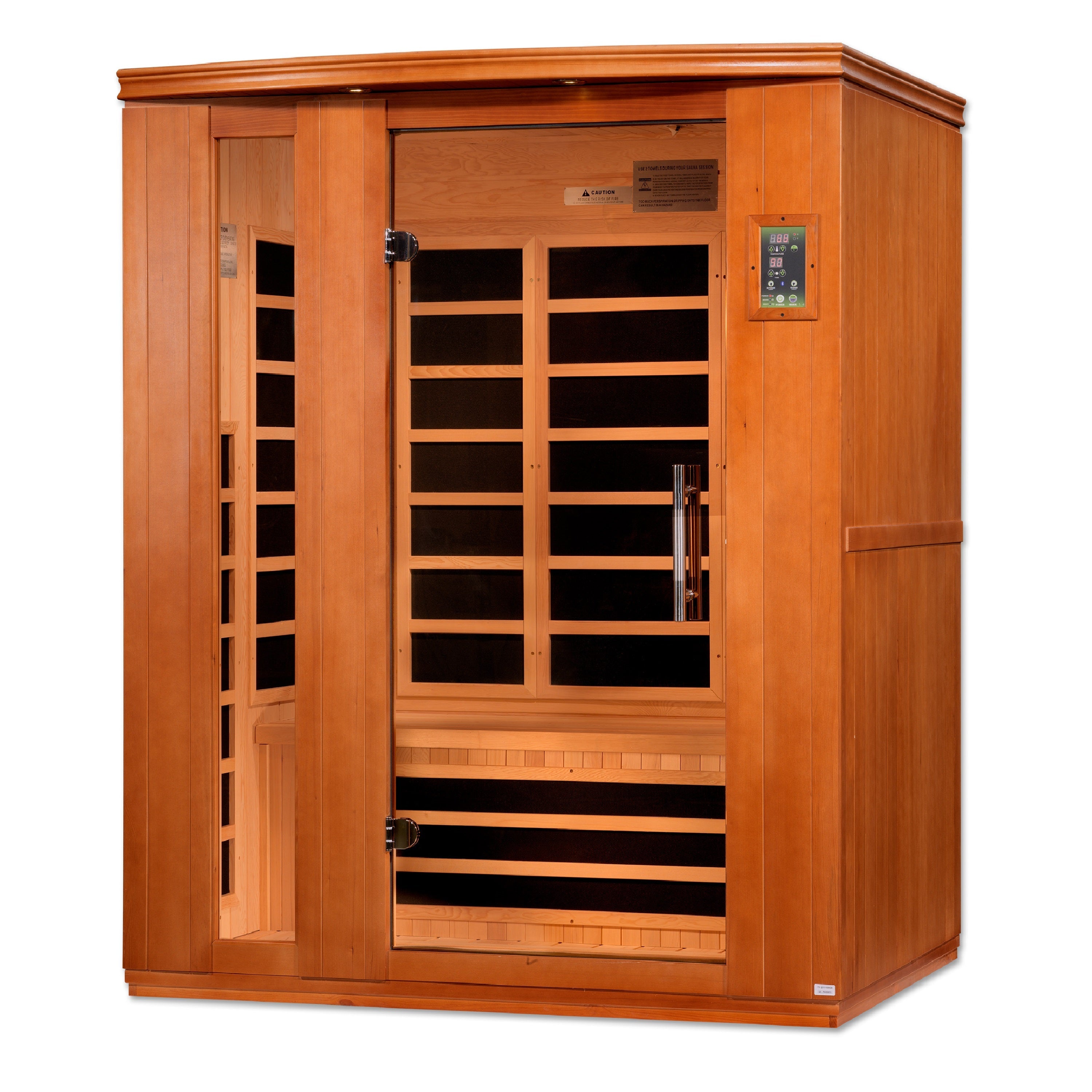 Dynamic "Lugano" 3 Person Low EMF FAR IR Sauna (DYN-6336-02)