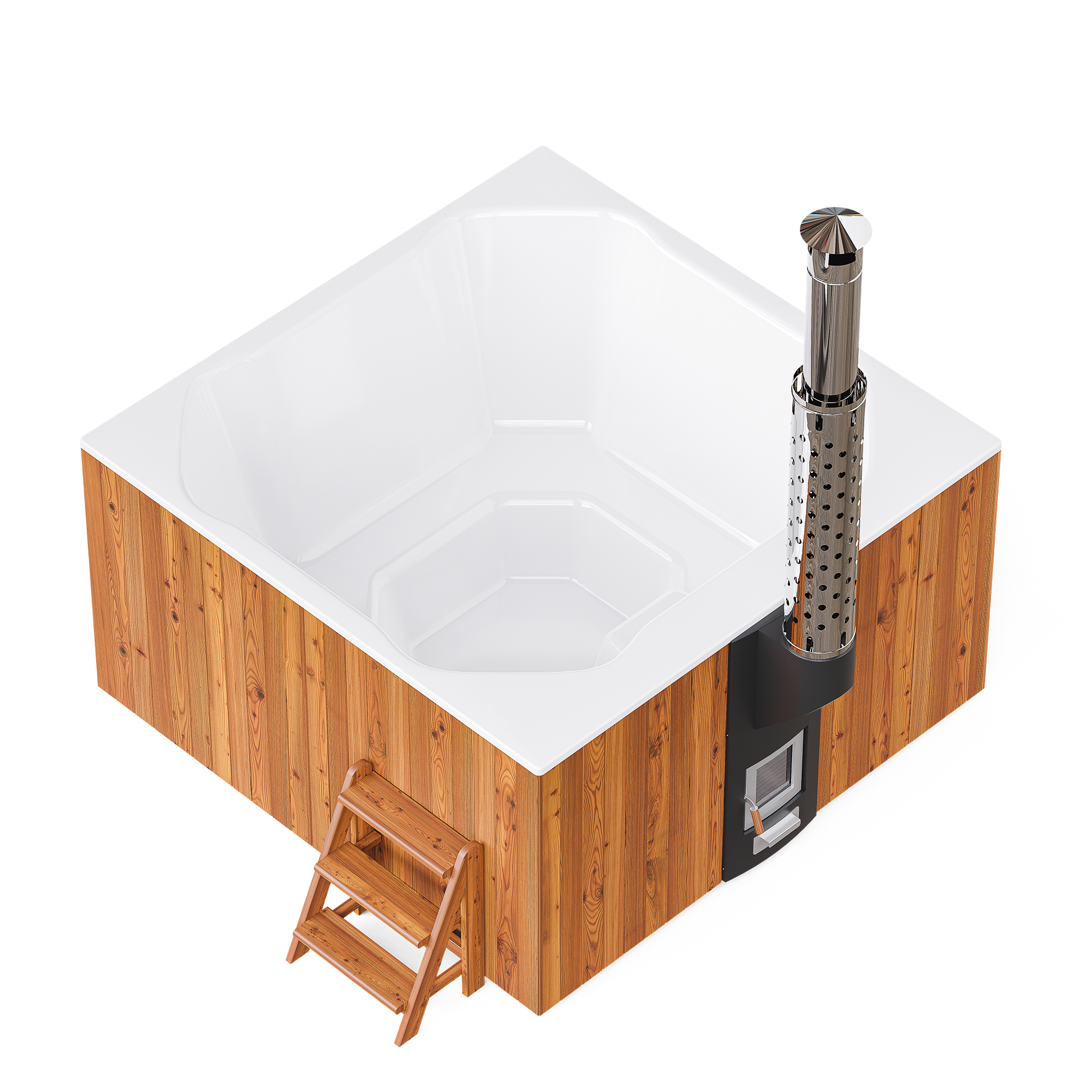 Polar Spa Elite Quattro 200 Wood Fired 35kW Stove 6-8 Person Hot Tub