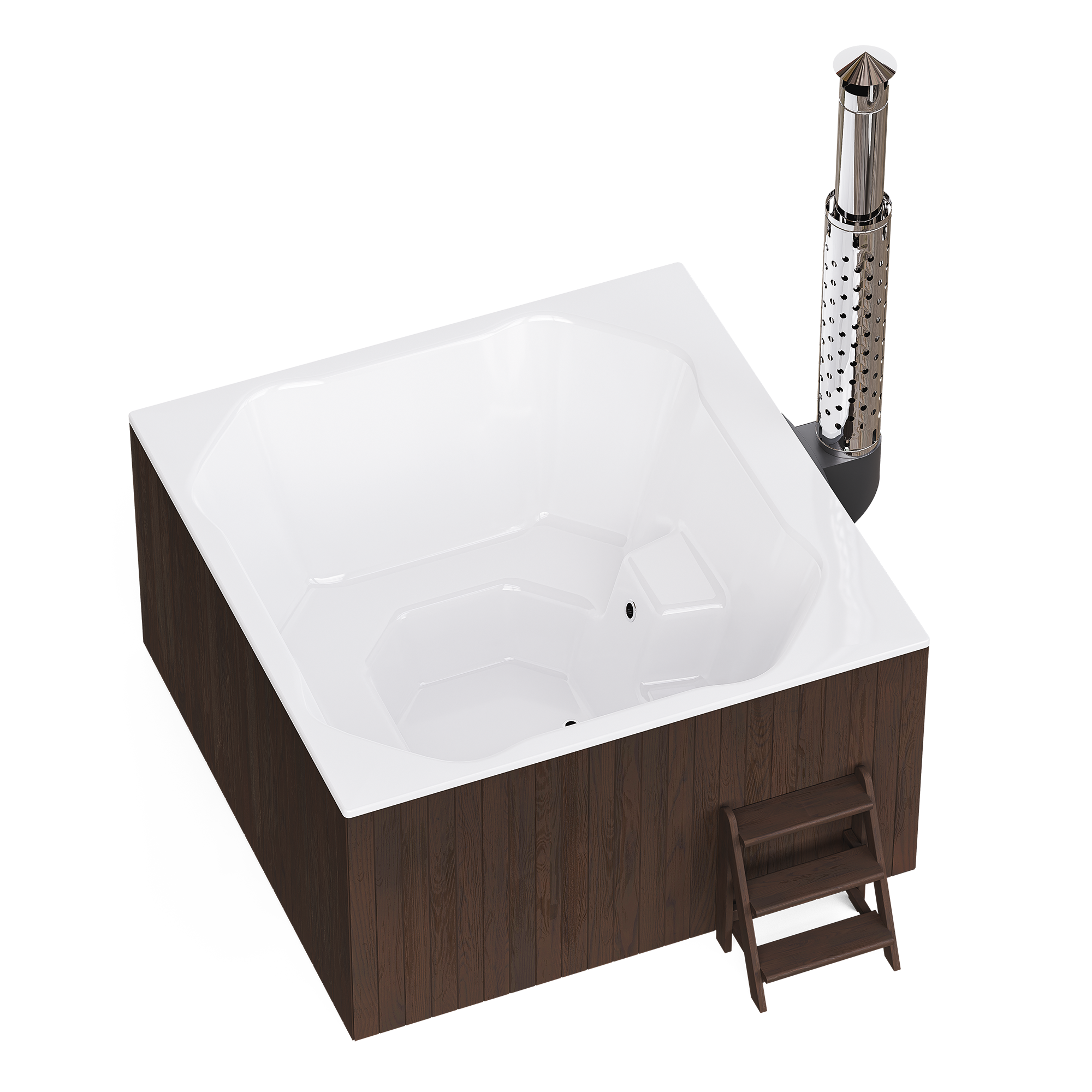 Polar Spa Elite Quattro 200 Wood Fired 35kW Stove 6-8 Person Hot Tub