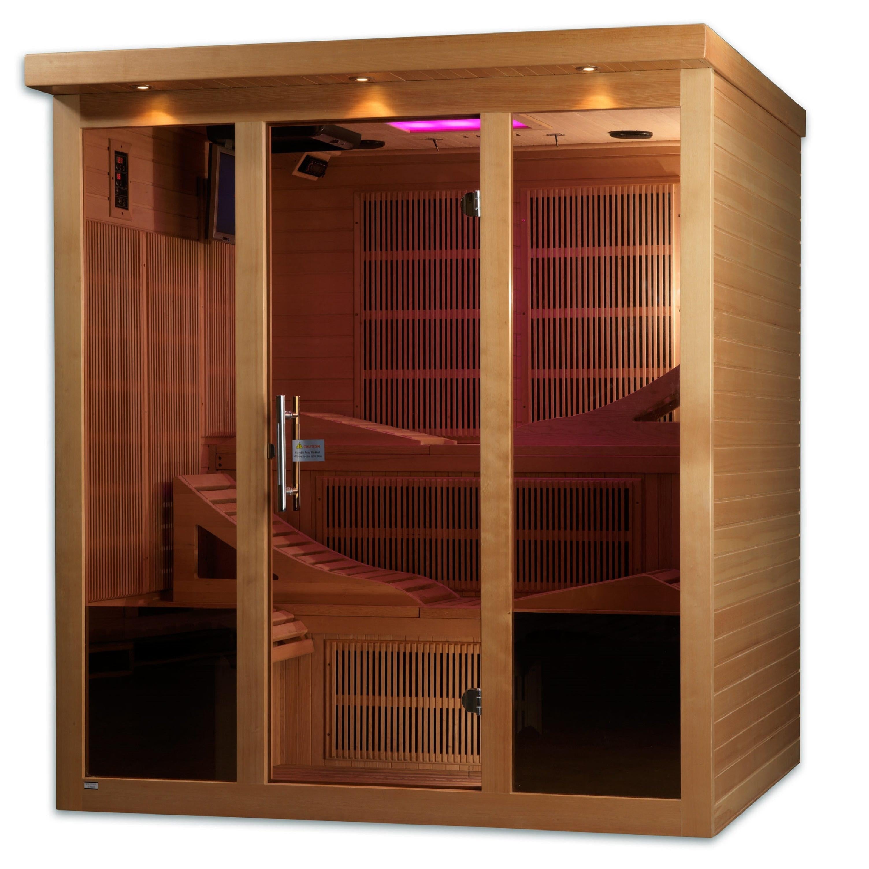 Golden Designs "Monaco" 6 Person Near Zero EMF FAR IR Sauna (GDI-6996-01)