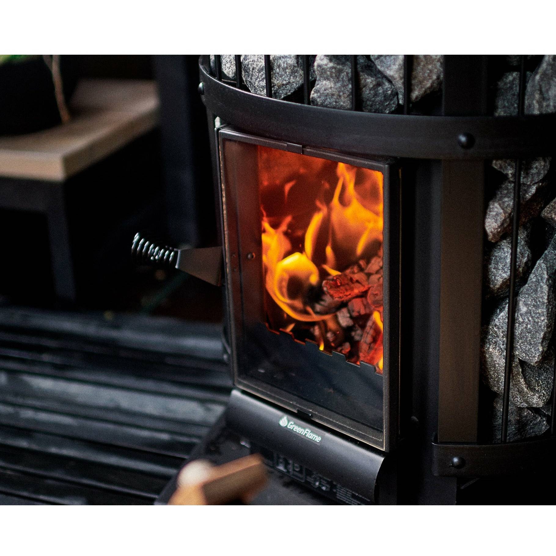 Harvia Legend 240 Greenflame Wood Burning Sauna Stove - Finnish Sauna Builders