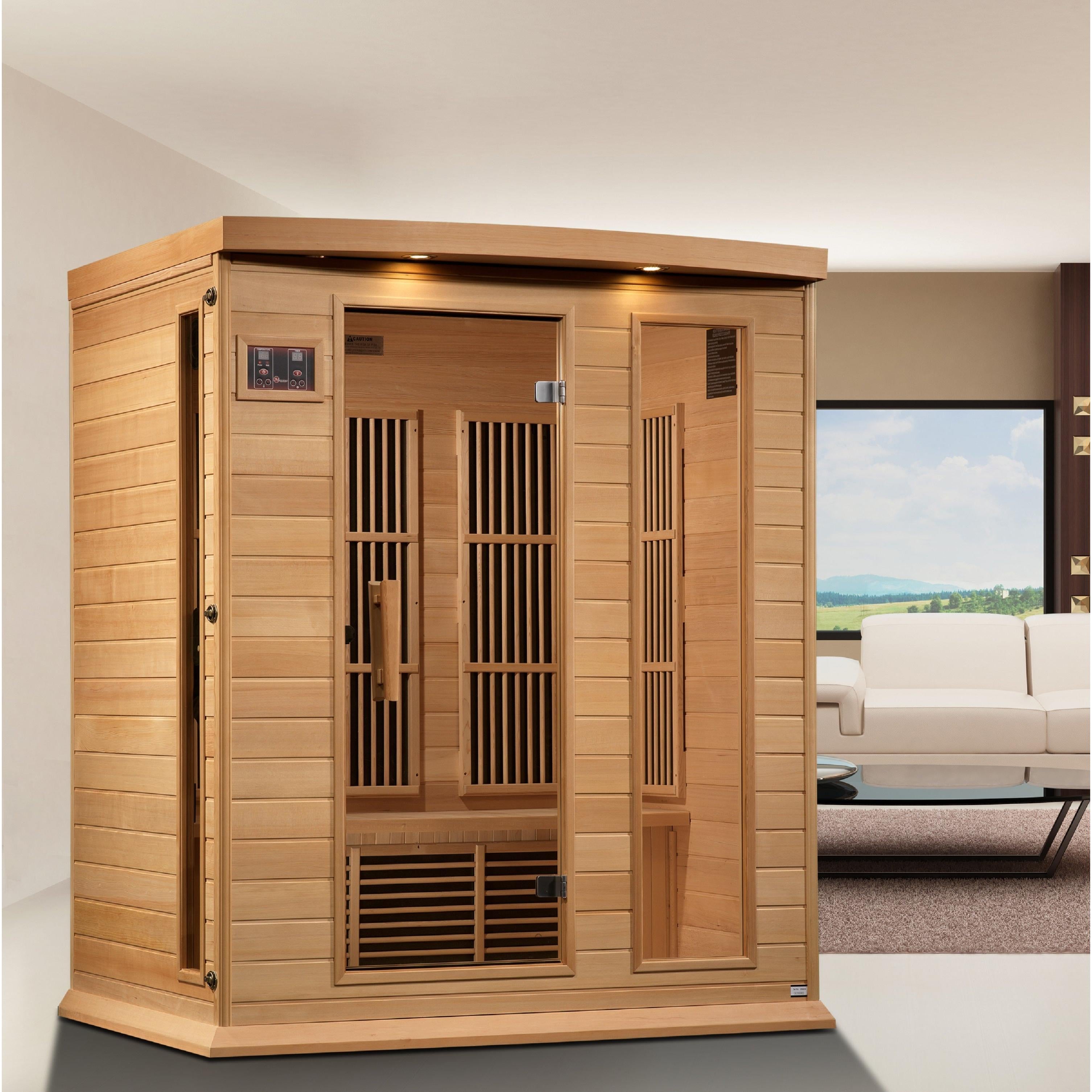 Maxxus 3 Person Low EMF FAR IR Sauna (MX-K306-01)