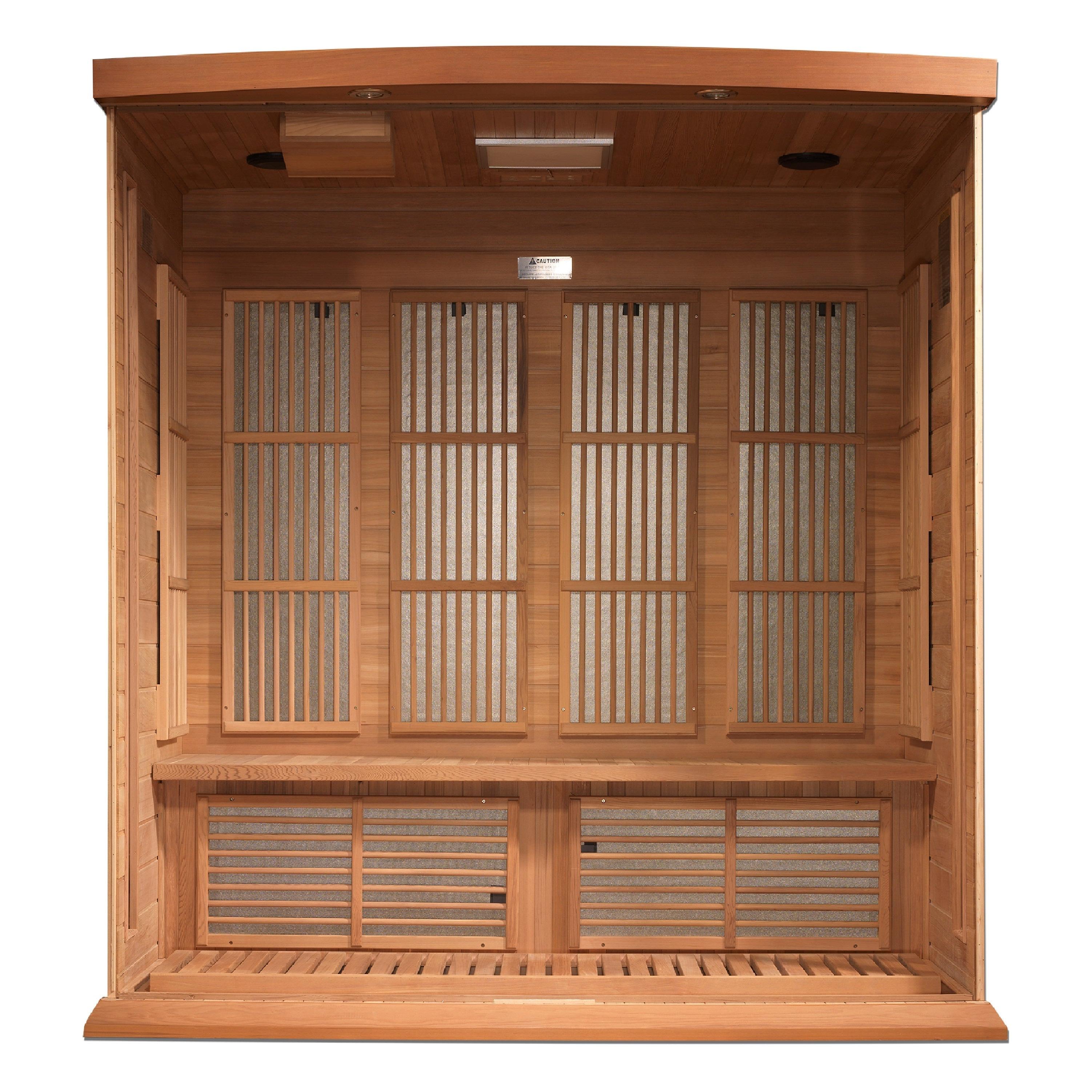 Maxxus "Chaumont" 4 Person Near Zero EMF FAR IR Sauna (MX-K406-01-ZF CED / MX-M406-01-ZF CED)